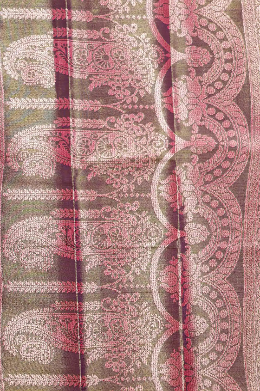 Magenta Semi Tissue Silk Saree - Seematti