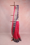 Magenta Semi Tussar Saree
