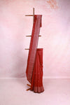 Maroon Red Silky Kota Saree