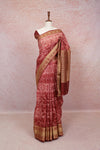 Maroon Semi Tussar Saree - Seematti