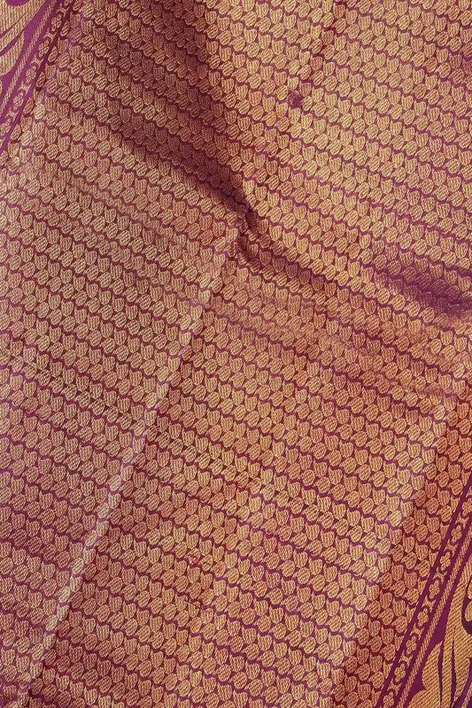 Maroon Traditional Kancheepuram Silk Saree