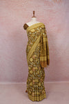 Mehandi  Green Semi Tussar Saree - Seematti