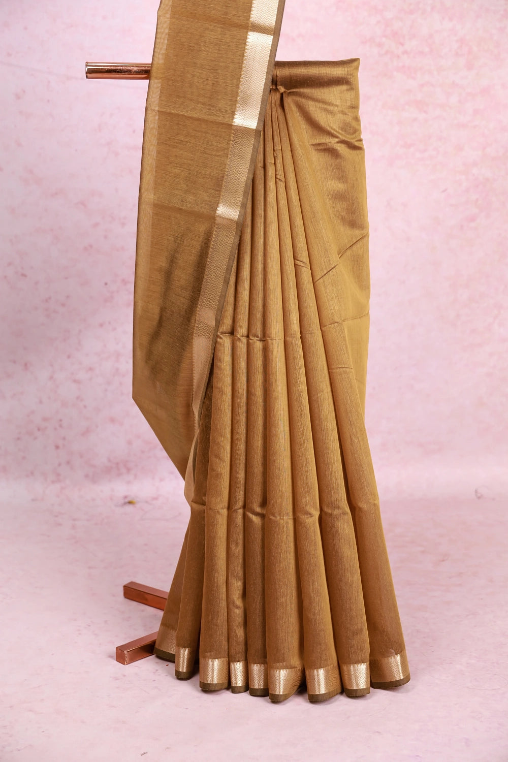Moss Green Cotton Silk Saree