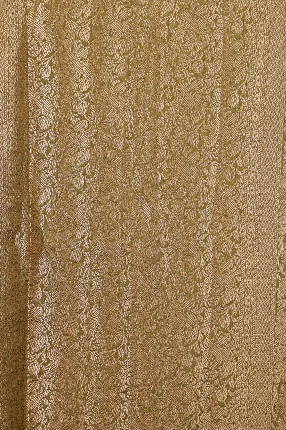 Moss Green Semi Tussar Saree - Seematti
