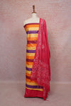 Multi Color Cotton Lines Unstitched Churidhar Material