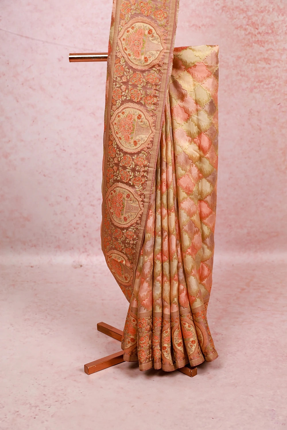 Multi Color Crepe Saree