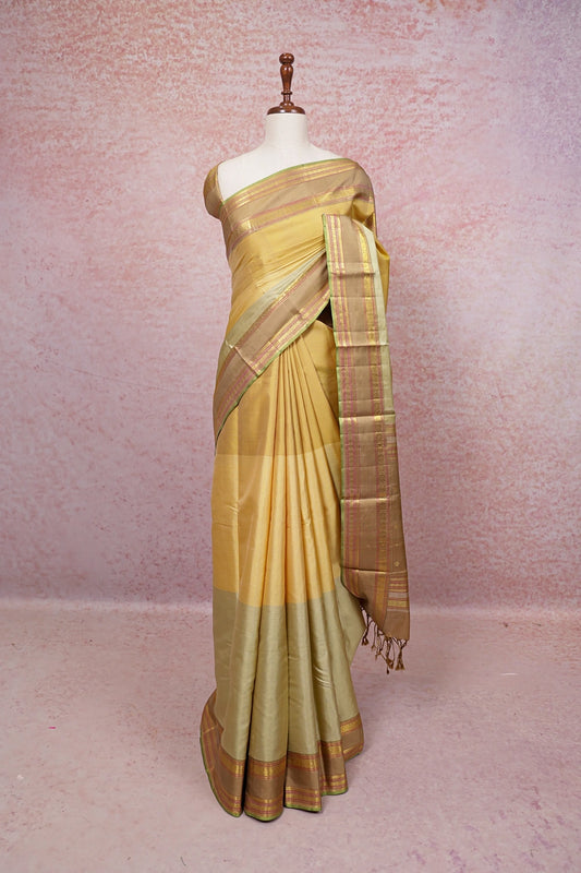 Multi Color Kancheepuram Silk Saree - Seematti
