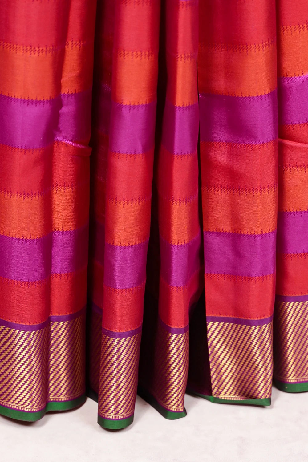 Multi Color Kancheepuram Silk Saree - Seematti