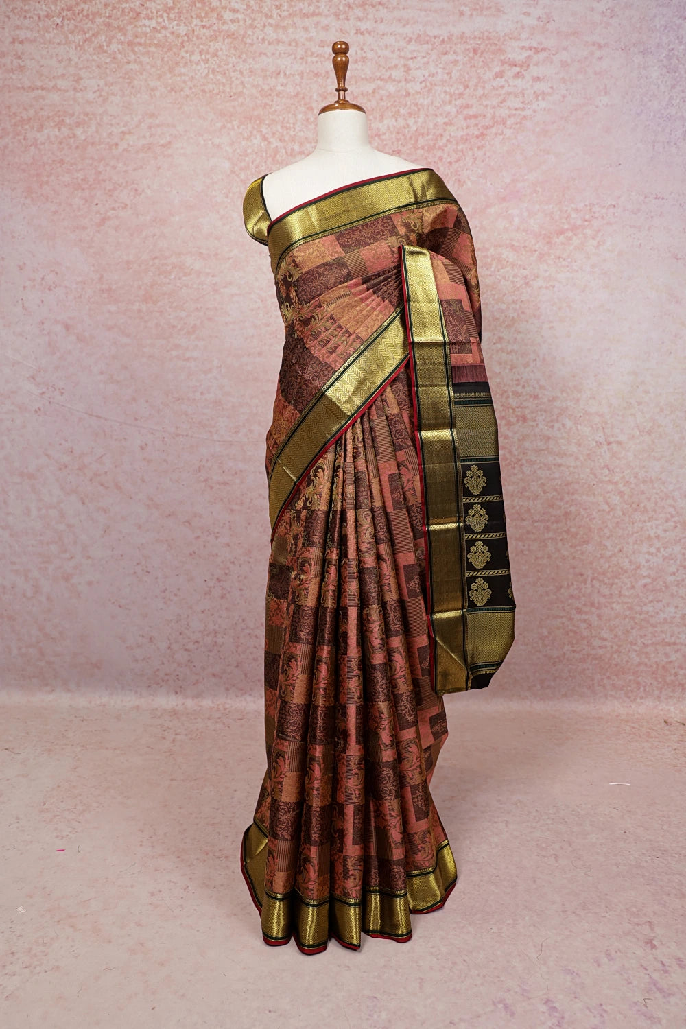 Multi Color Kancheepuram Silk Saree - Seematti