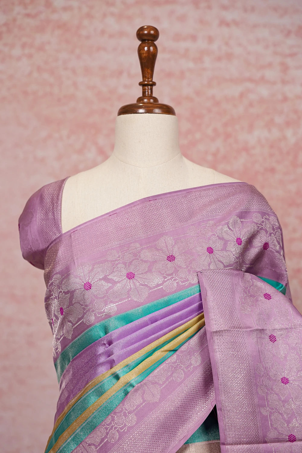 Multi Color Kancheepuram Silk Saree - Seematti