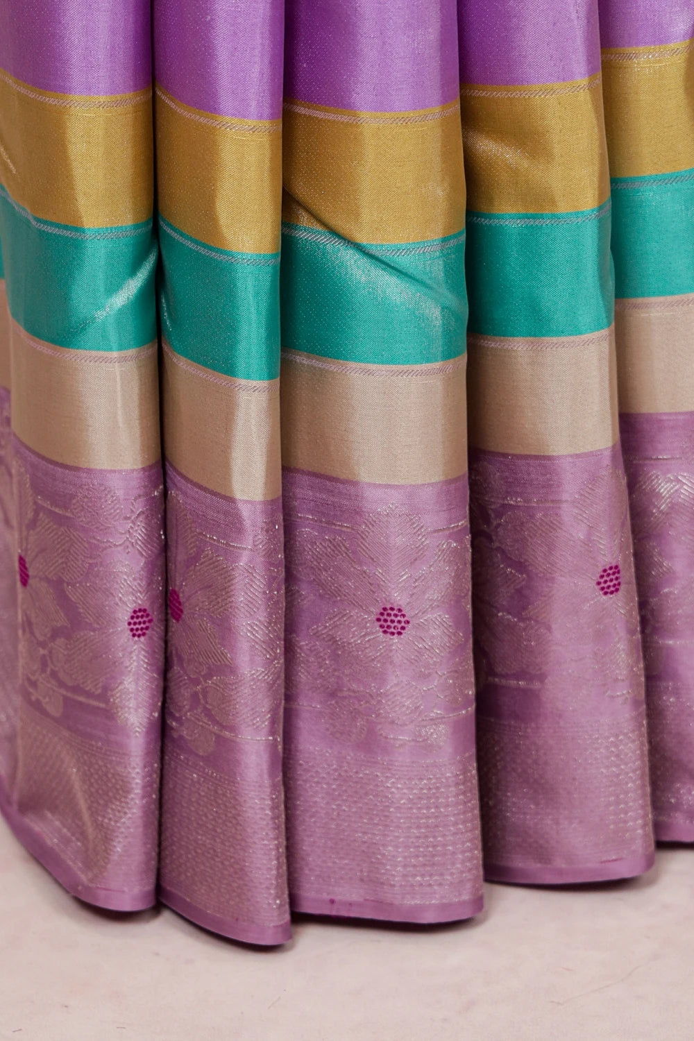 Multi Color Kancheepuram Silk Saree - Seematti