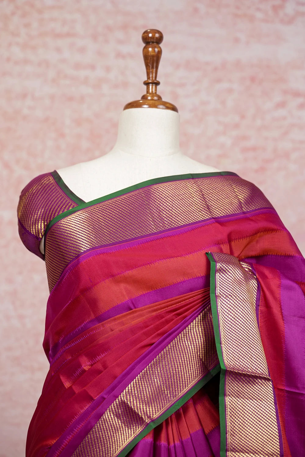 Multi Color Kancheepuram Silk Saree - Seematti