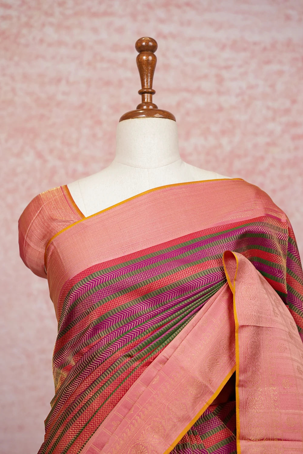 Multi Color Kancheepuram Silk Saree - Seematti