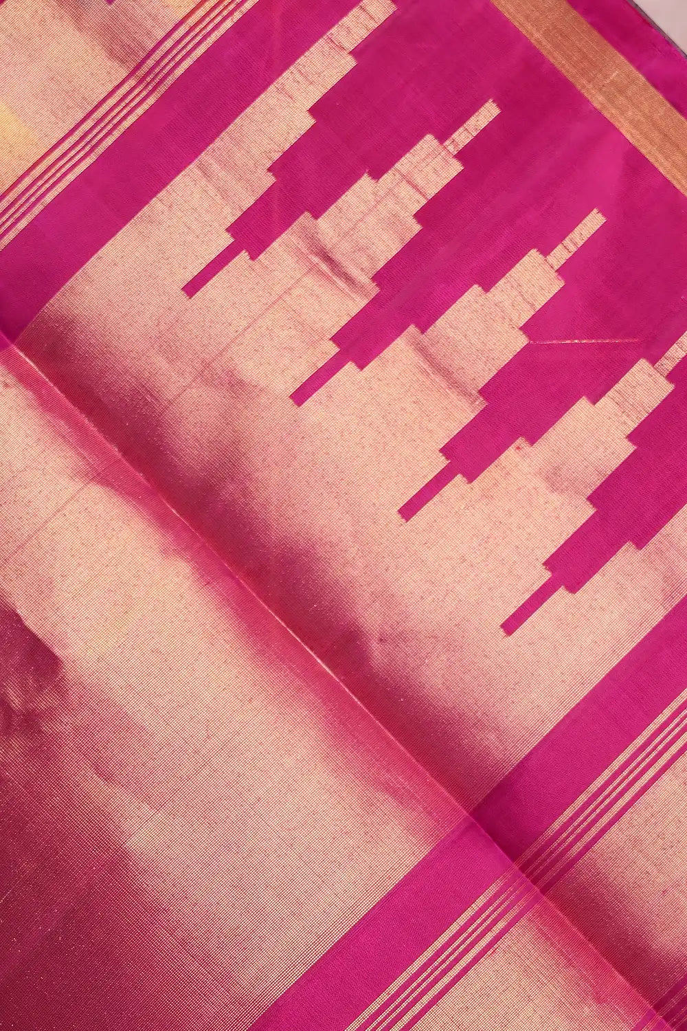 Multi Color Kancheepuram Soft Silk Saree