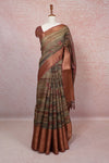 Multi Color Linen Cotton Saree - Seematti