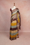 Multi Color Semi Crepe Saree