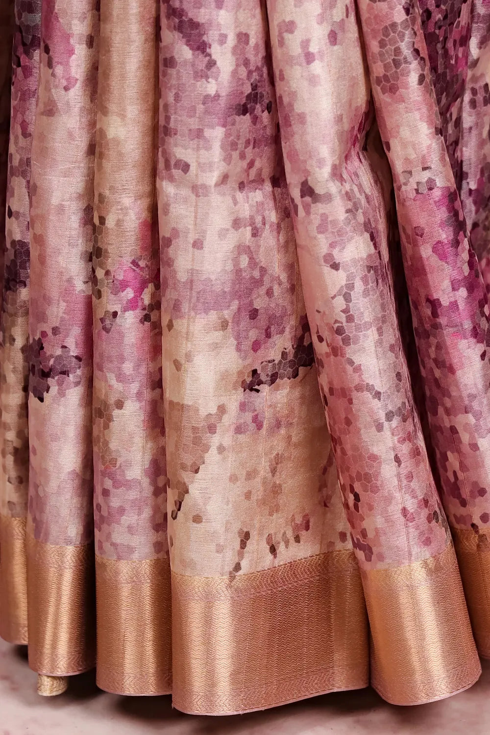 Multi Color Semi Jute Saree