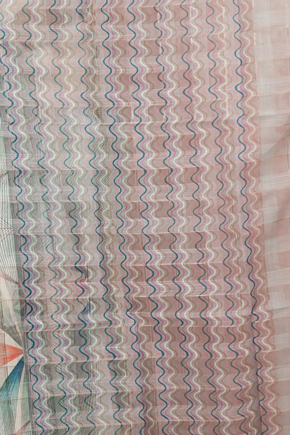 Multi Color Semi Linen Saree - Seematti