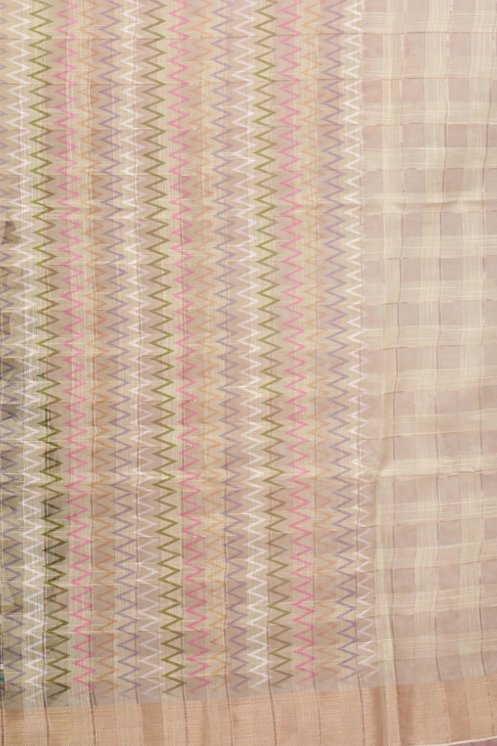 Multi Color Semi Linen Saree - Seematti