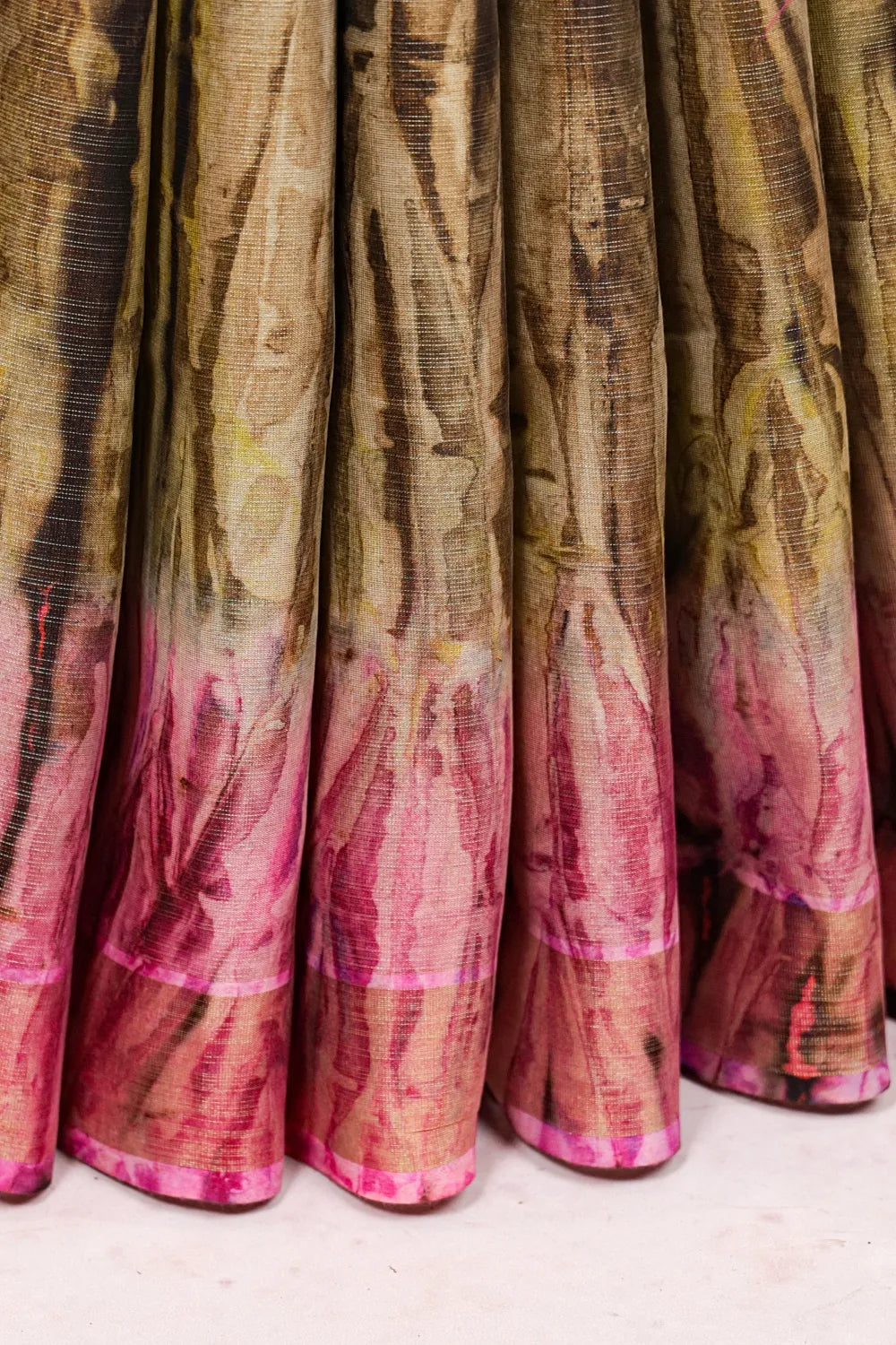 Multi Color Semi Tissue Tussar Saree - Seematti