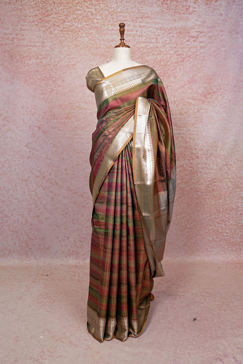 Multi Color Tissue Saree - Seematti
