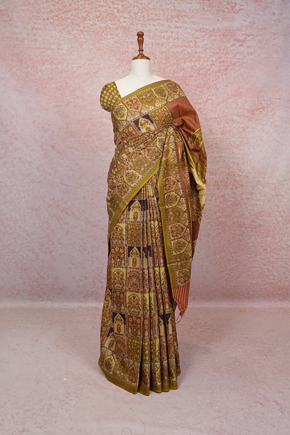 Multi Colors Cotton Saree - Seematti