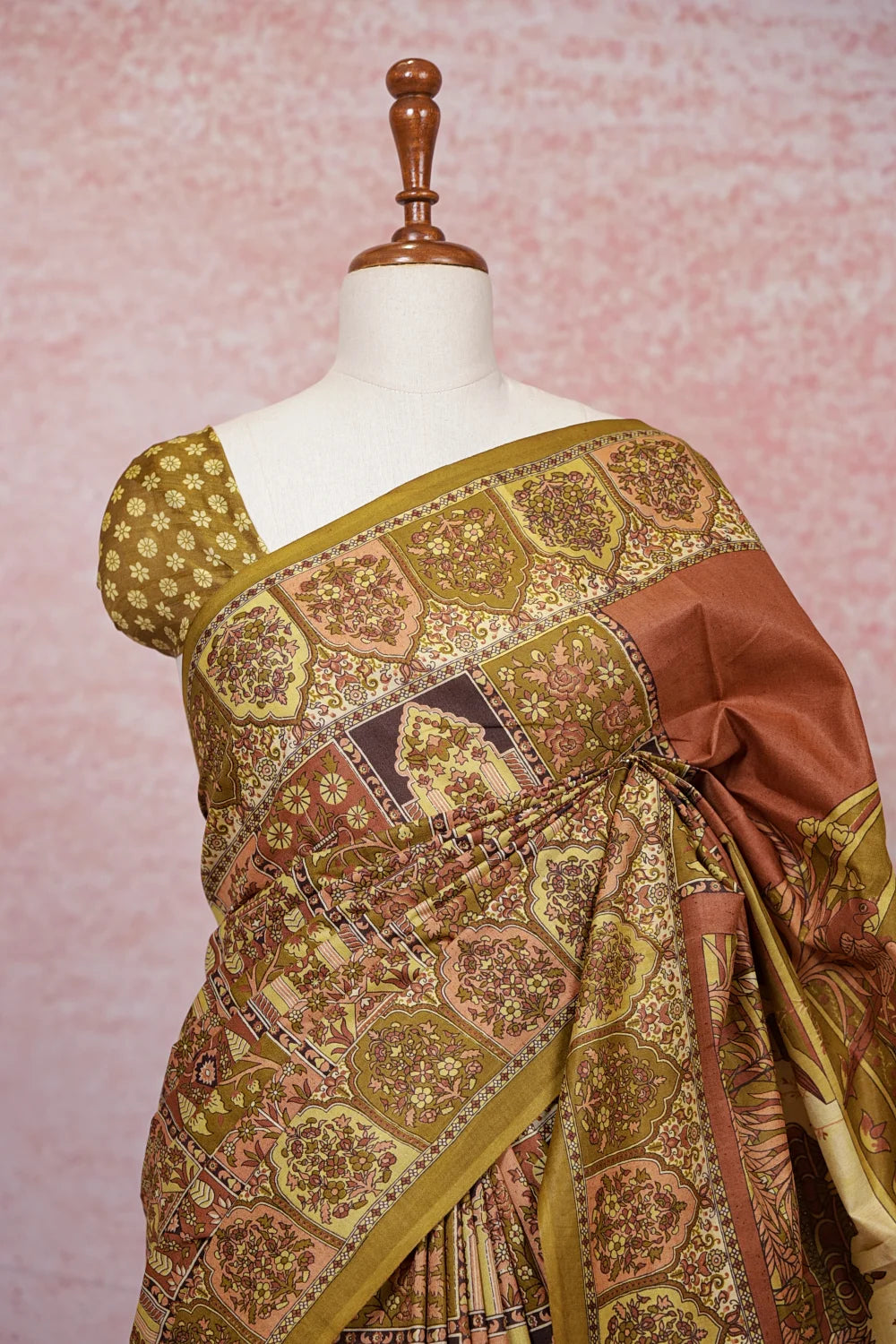 Multi Colors Cotton Saree - Seematti