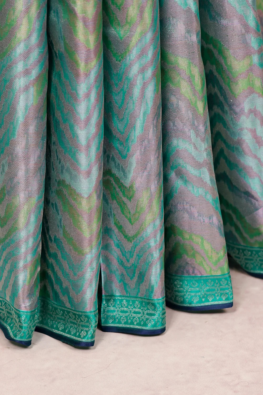 Multi Colors Kancheepuram Silk Saree - Seematti