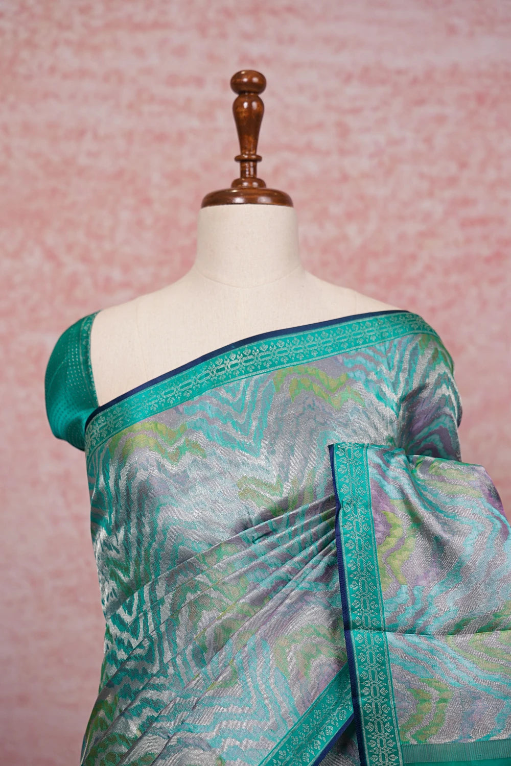 Multi Colors Kancheepuram Silk Saree - Seematti
