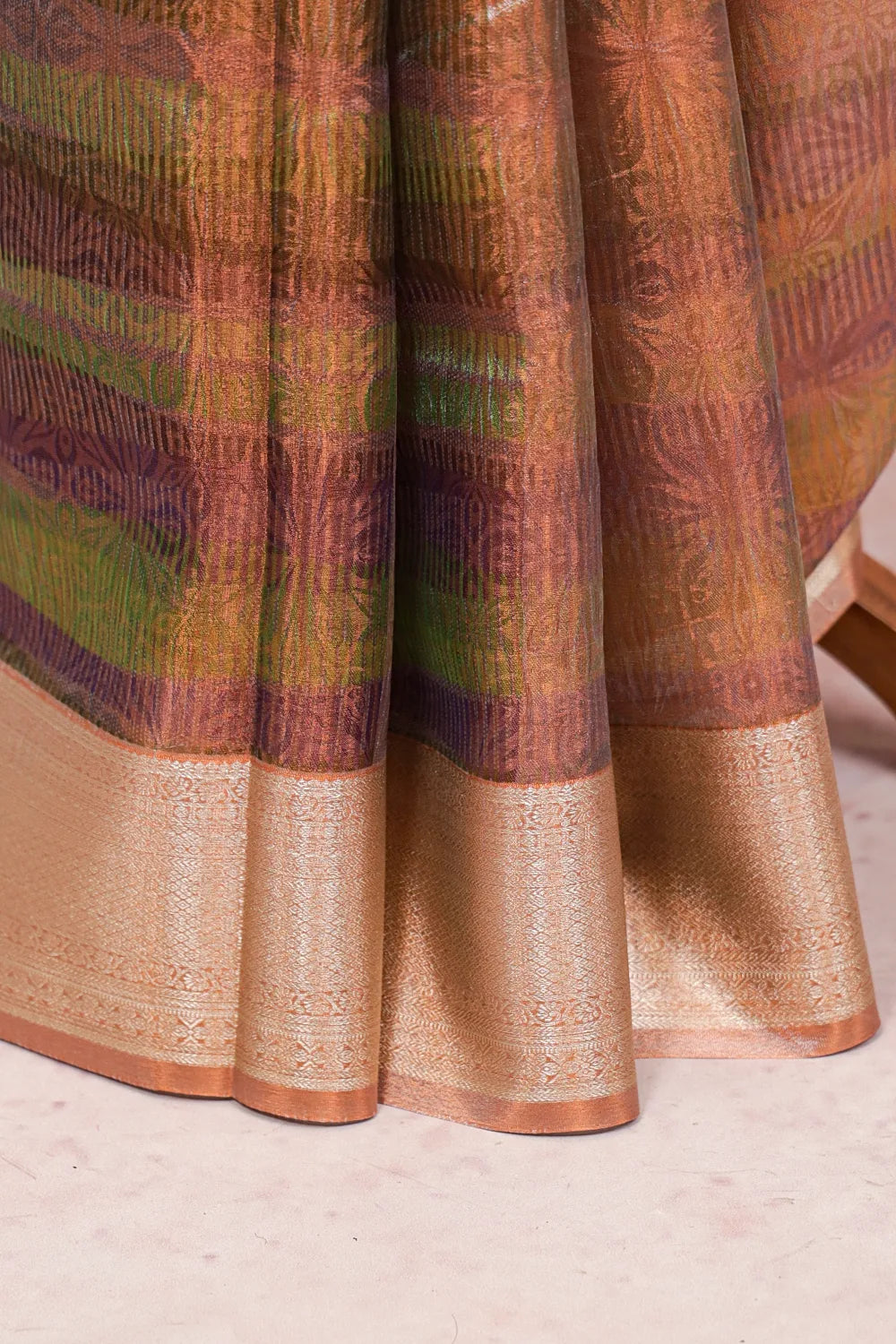 Multi Colors Tissue Silk Saree - Seematti