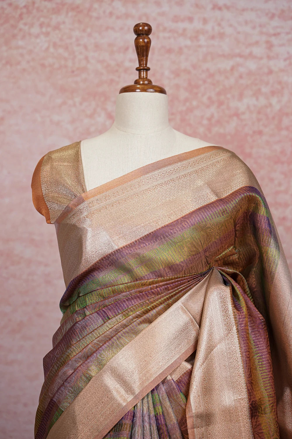 Multi Colors Tissue Silk Saree - Seematti