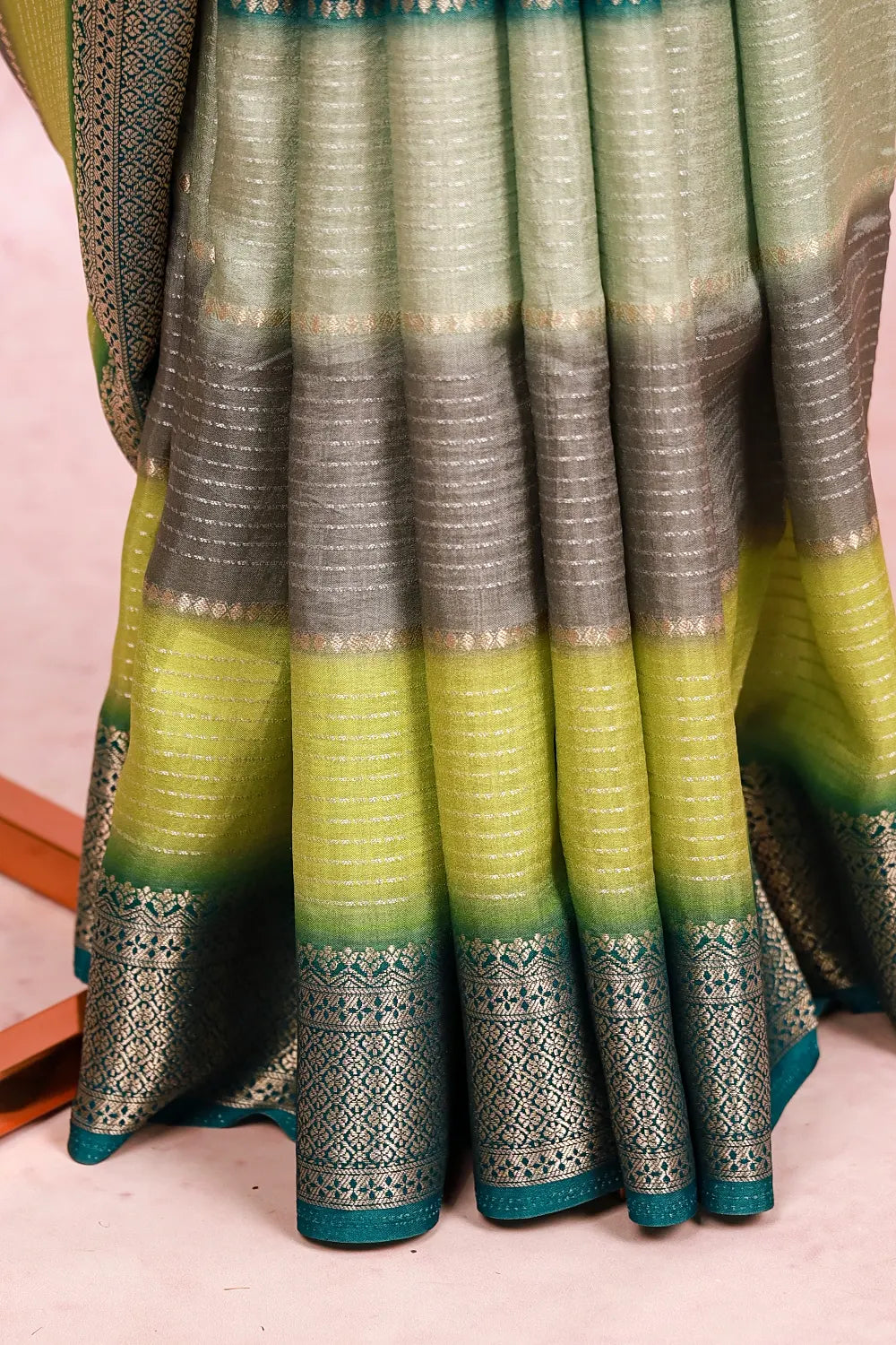 Multi Colour Semi Silk Saree