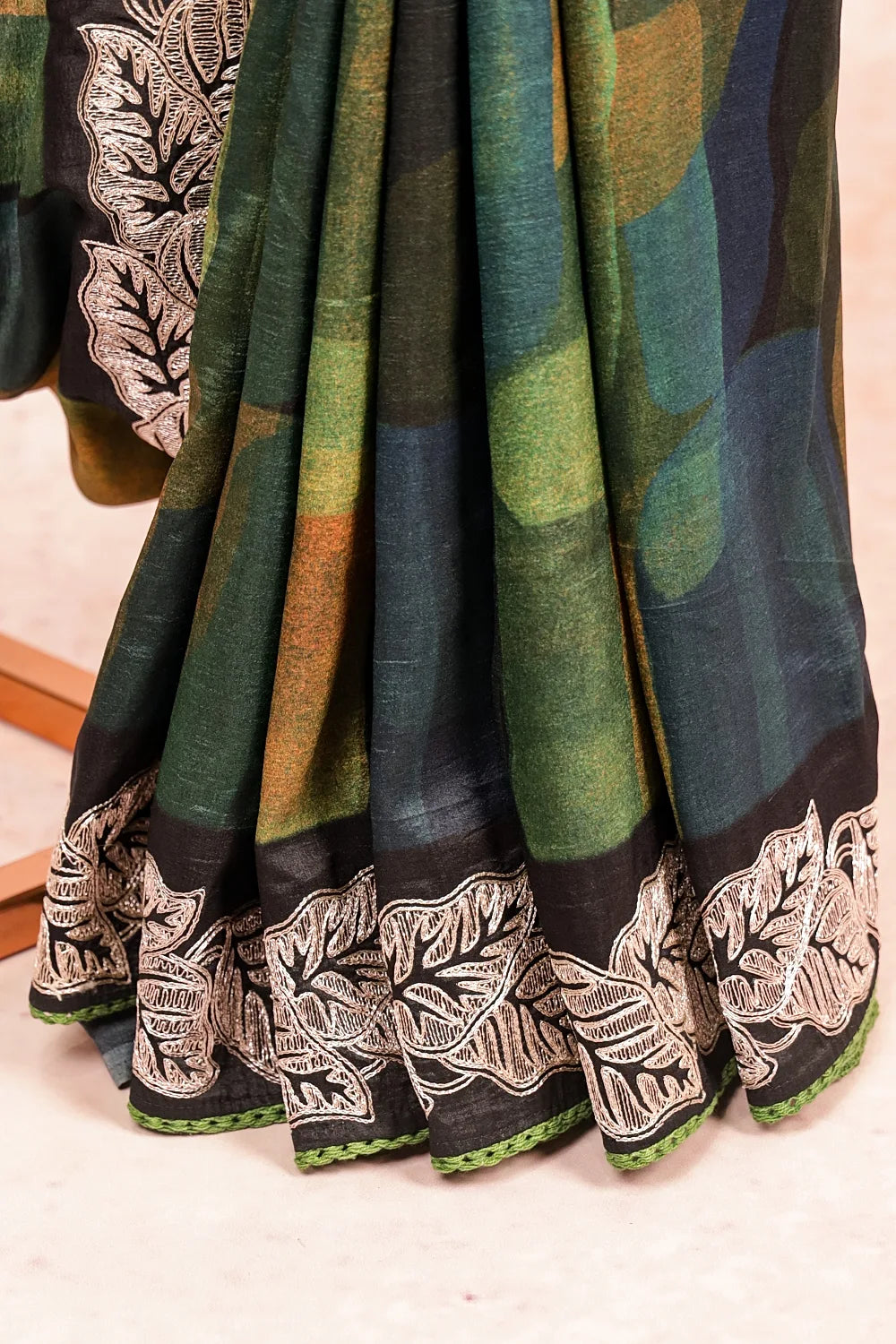 Multi Colours Semi Jute Saree