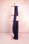 Navy Blue Net Saree
