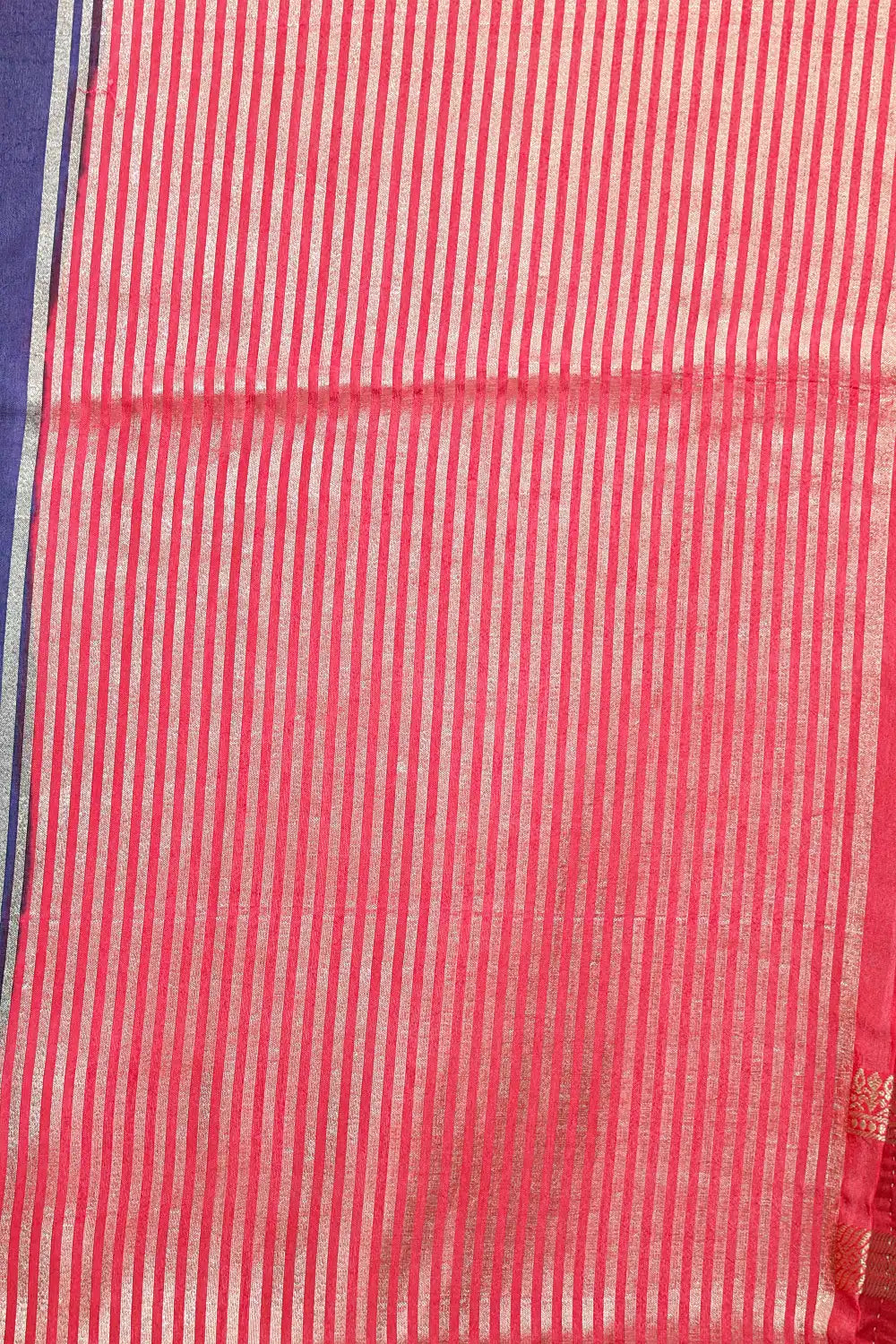 Navy Blue Semi Silk Plain Body Saree With Designer Border - Seematti