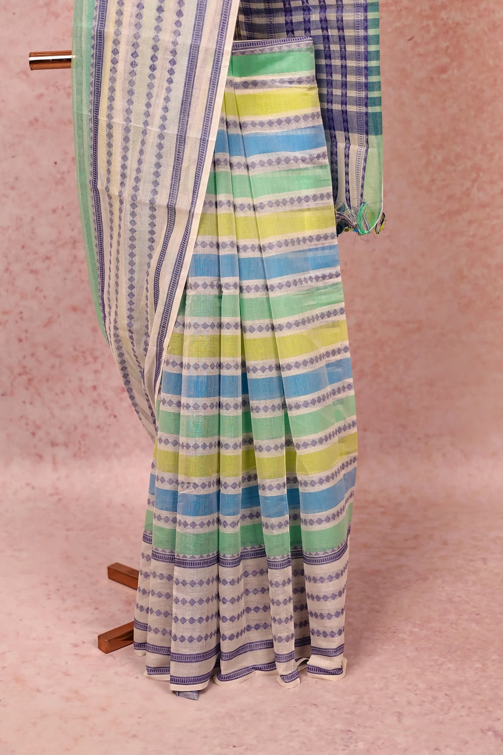 Off White Cotton Saree