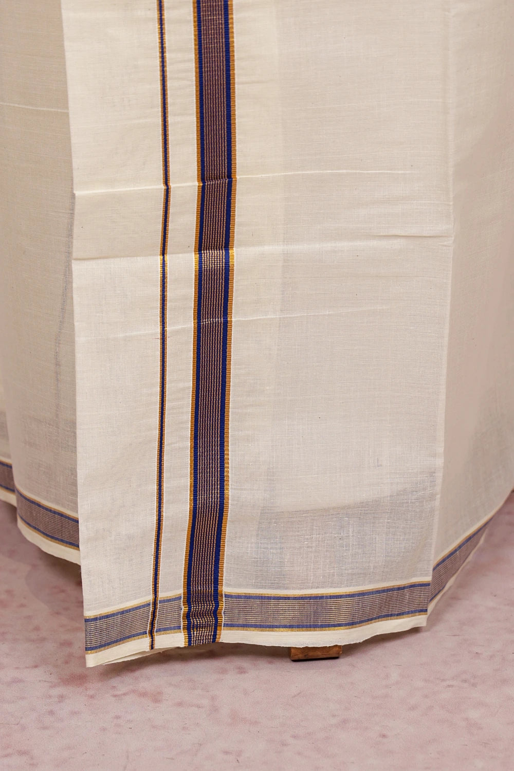 Off White Cotton Set Mundu - Seematti