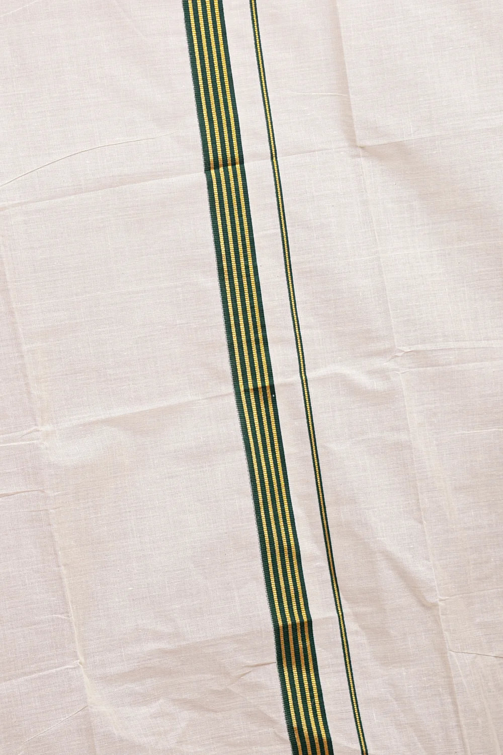 Off White Cotton Set Mundu - Seematti