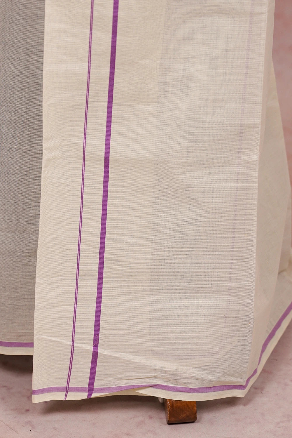 Off White Cotton Set Mundu - Seematti