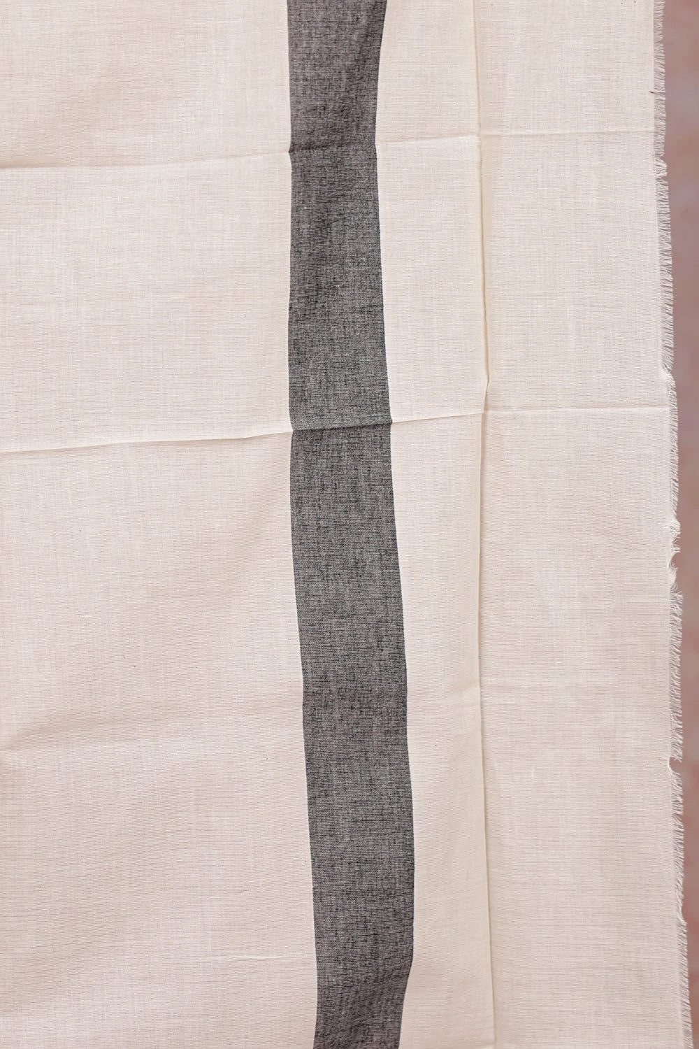 Off White Cotton Set Mundu - Seematti
