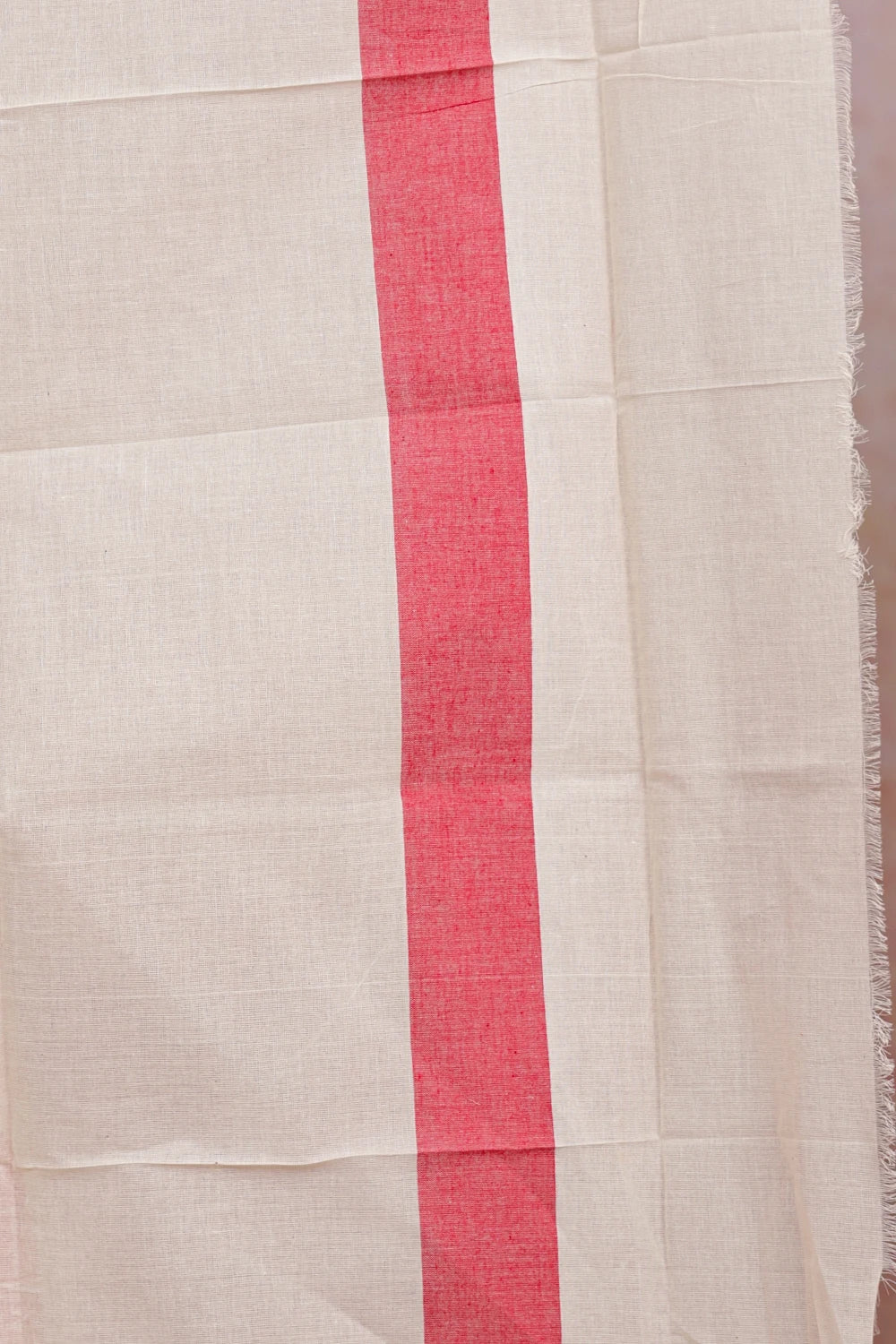 Off White Cotton Set Mundu - Seematti