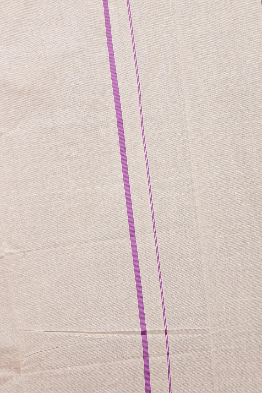 Off White Cotton Set Mundu - Seematti