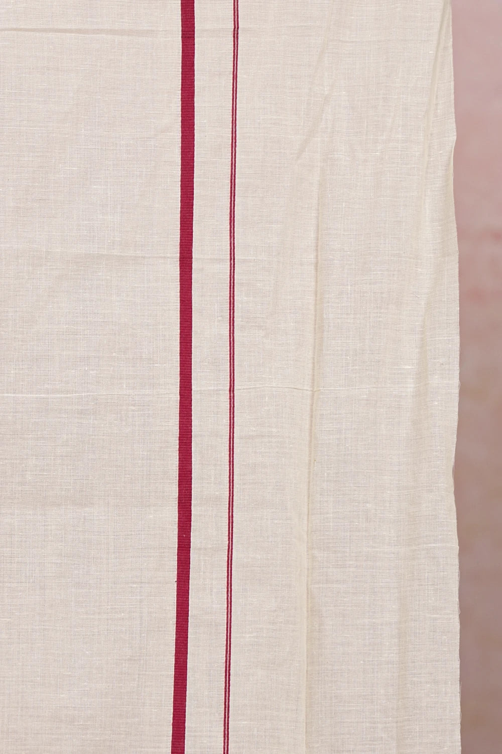 Off White Cotton Set Mundu - Seematti