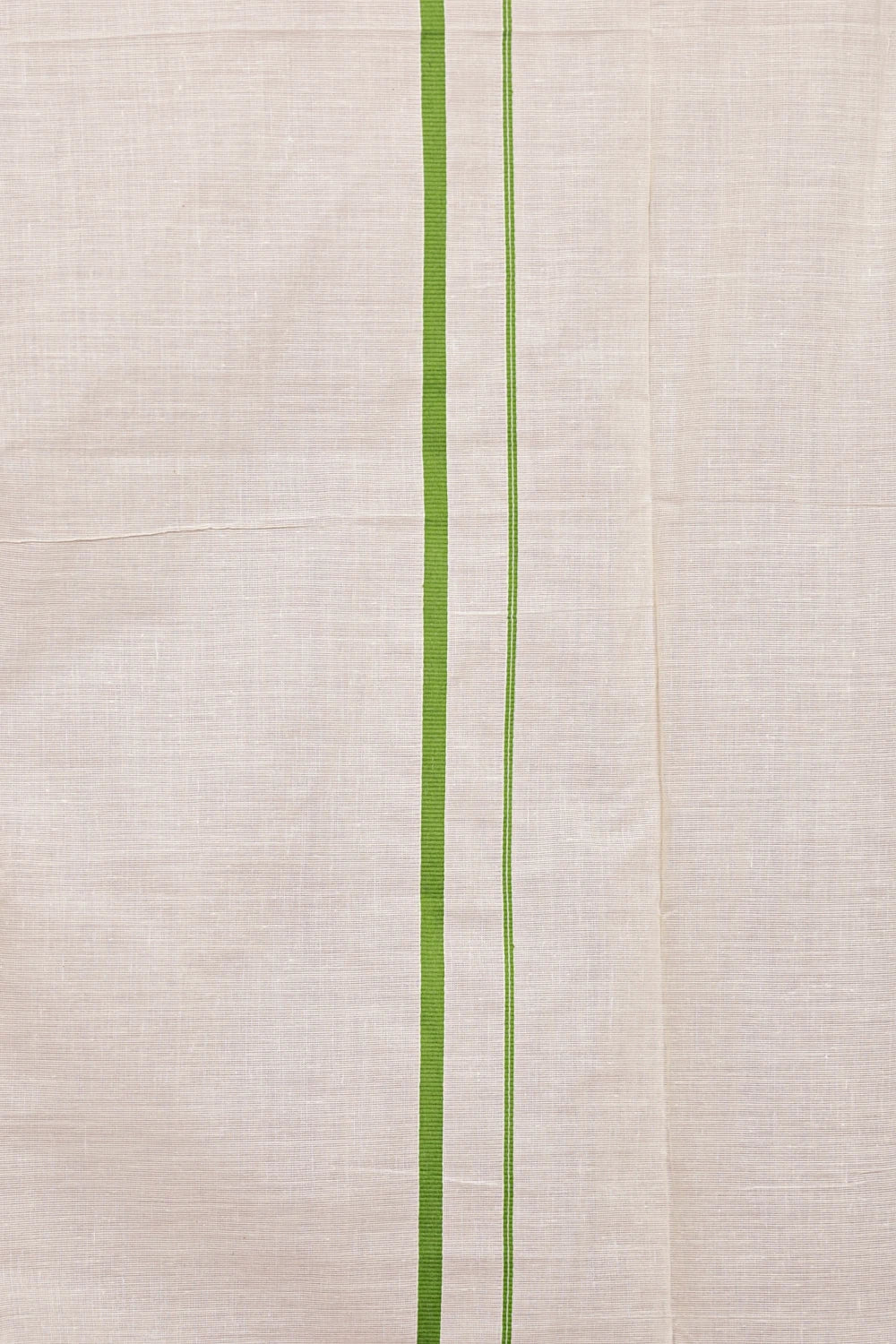 Off White Cotton Set Mundu - Seematti