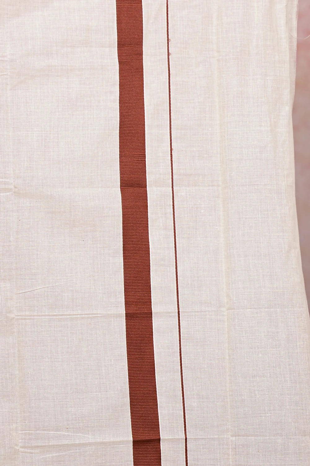Off White Cotton Set Mundu - Seematti