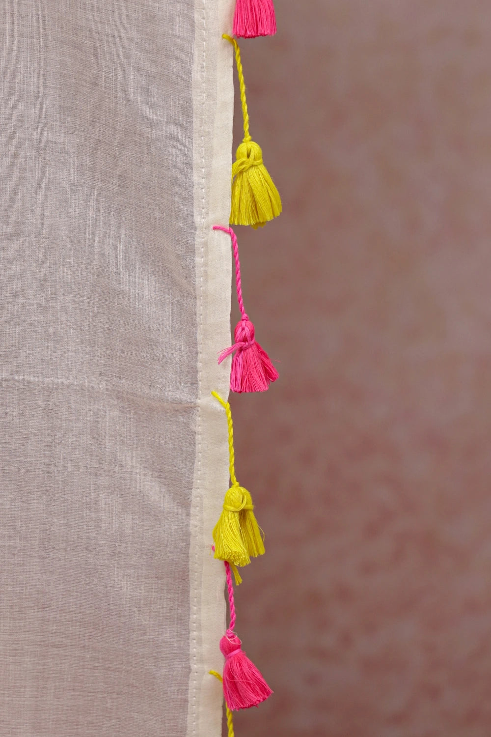 Off White Mul Cotton Kerala Saree - Seematti