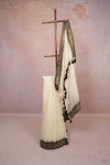 Off White Mul Cotton Kerala Saree - Seematti