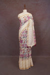 Off White Semi Chanderi Saree - Seematti