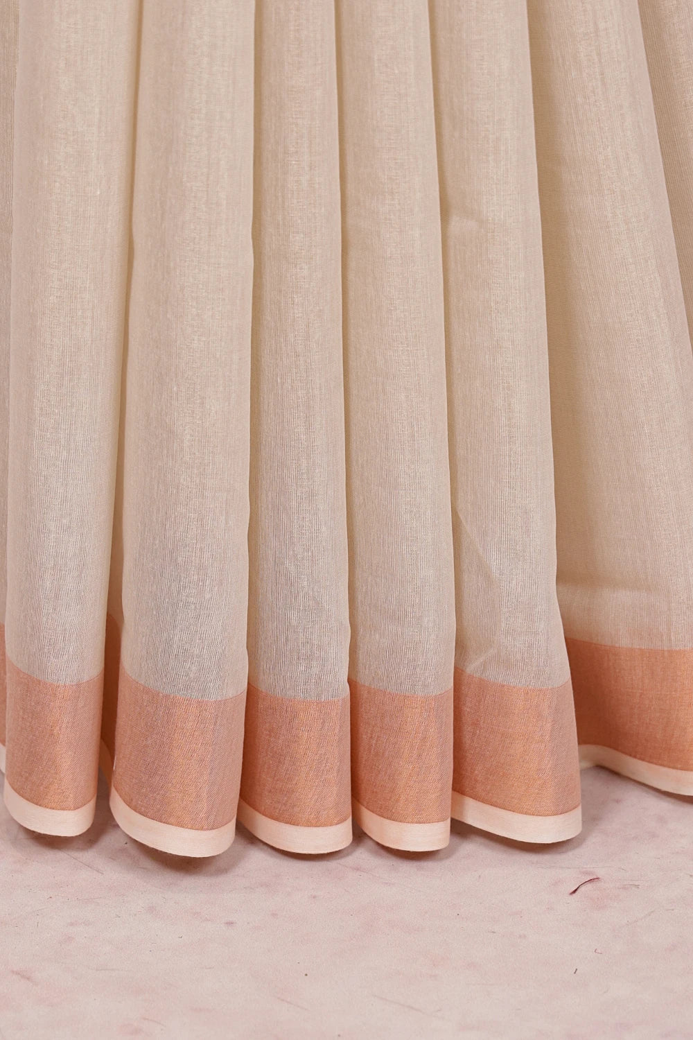 Off White Semi Tissue Kerala Saree