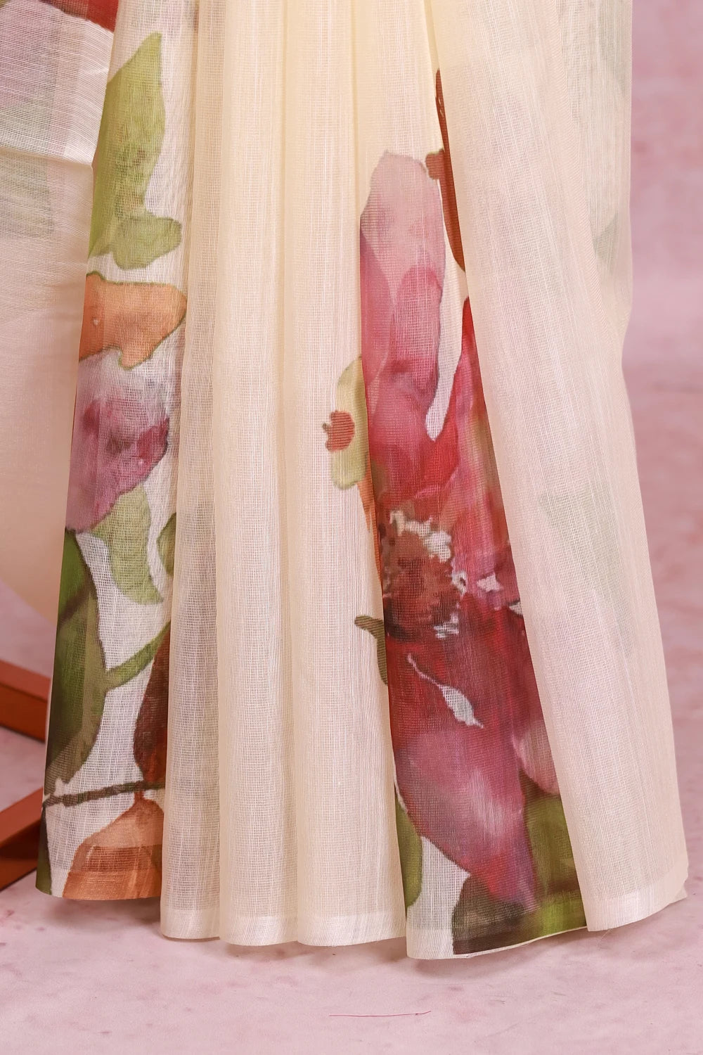 Off White Tissue Organza Saree